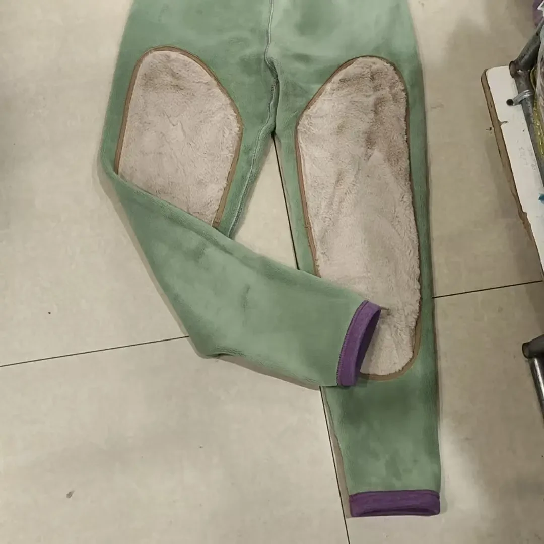 女款考拉绒羊毛长护中厚保暖裤高腰