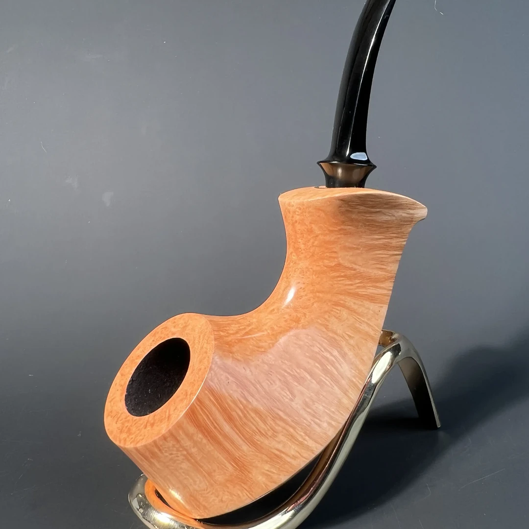 臻品汇精品光面原木火山桌面斗石楠木烟斗17亲工