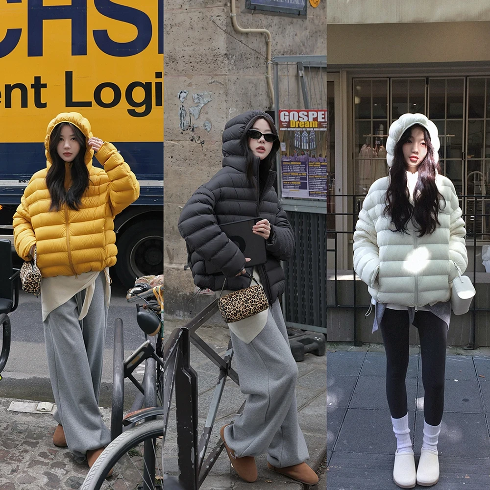 新款2025户外羽绒服时尚连帽加厚保暖男女外套4