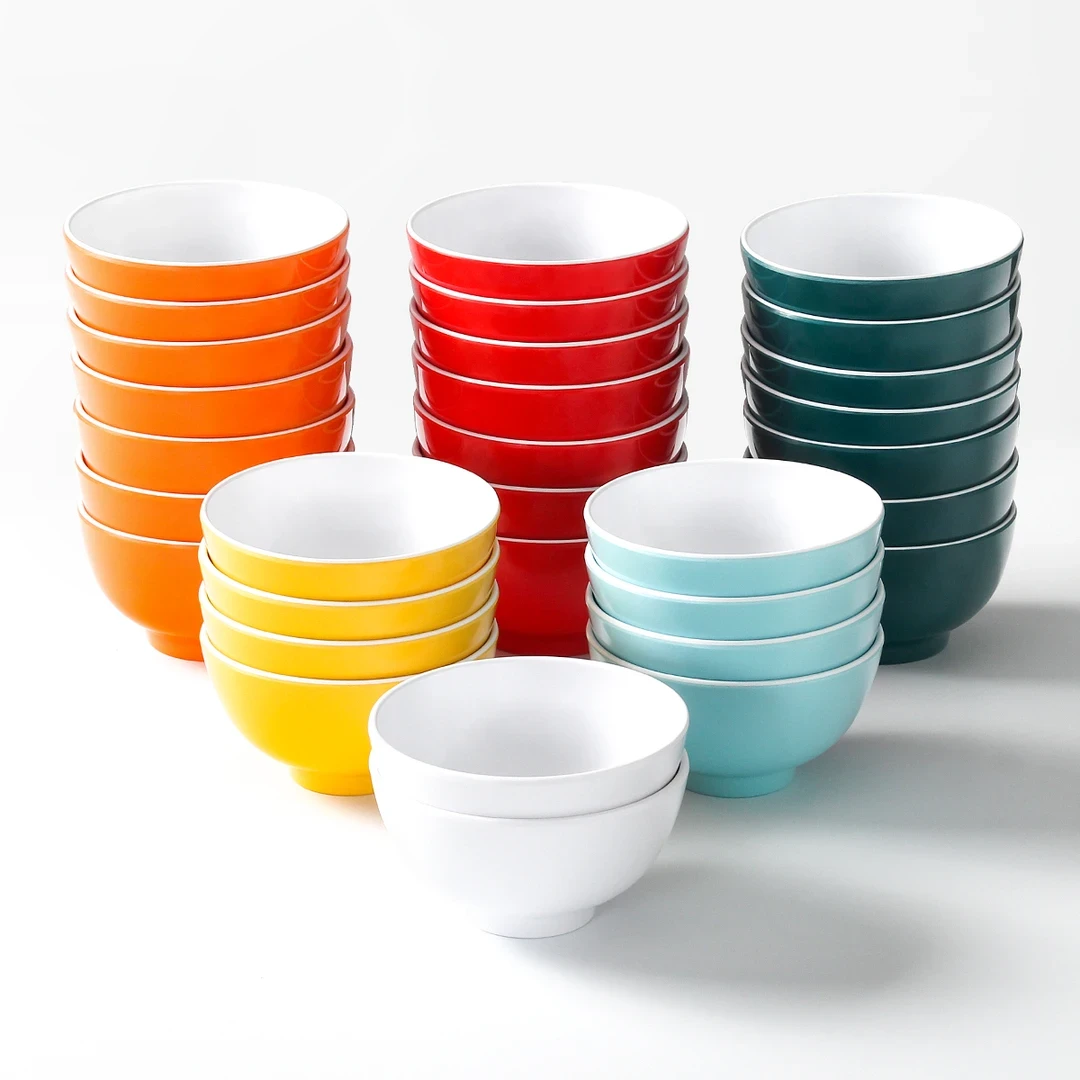 密胺餐具小碗餐具商用双色火锅店蘸料碗酱料碗餐厅饭店米饭碗汤碗