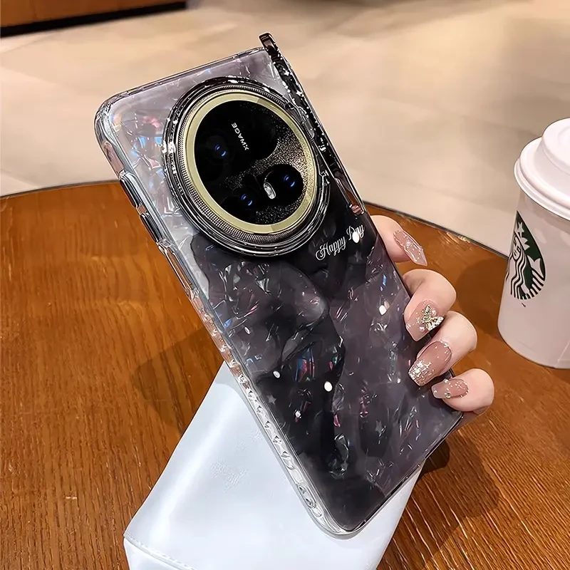 镜头支架适用华为mate70手机壳新款mate70Pro晕染贝壳纹mate60Pro
