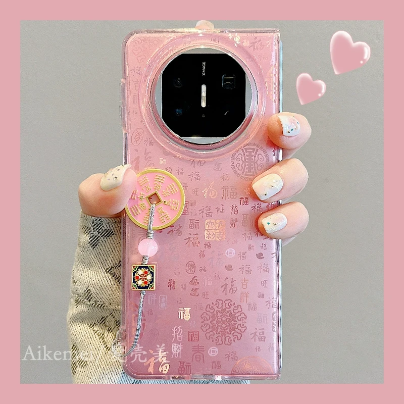 适用华为mateX6折叠屏手机壳MateX5典藏版新中式matex3国风百福图