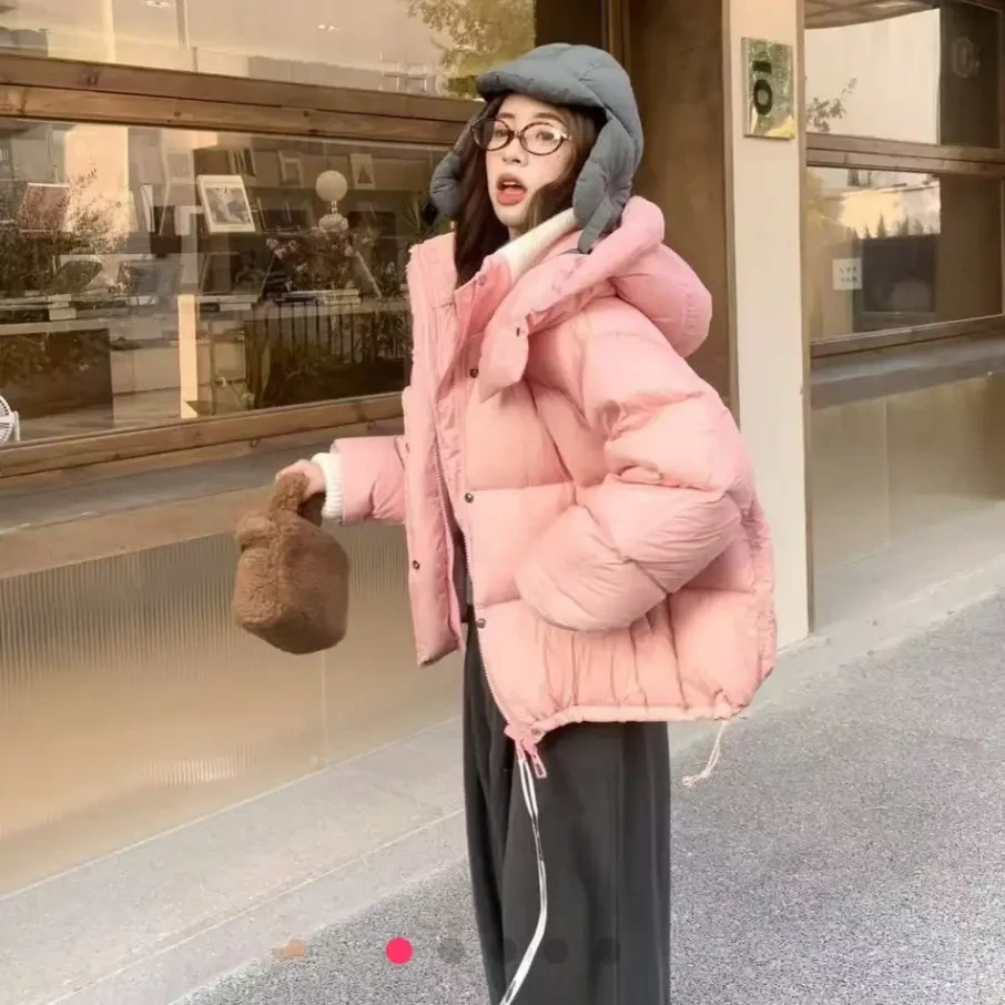 女连帽短款连帽高奢云感女洋气秋冬韩版冬季羽绒服
