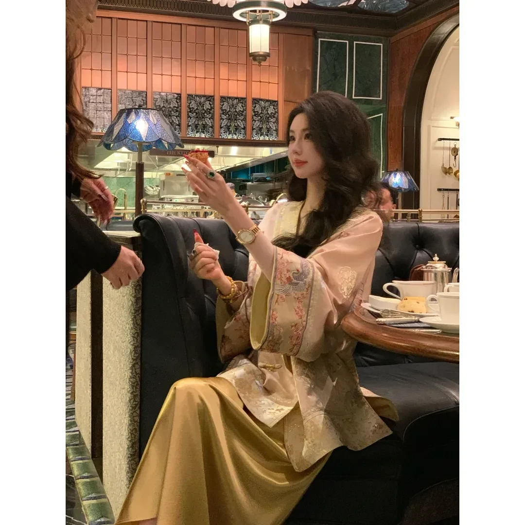 出水芙蓉  重工刺绣设计新中式国风外套女装绝美高级感外套上衣潮