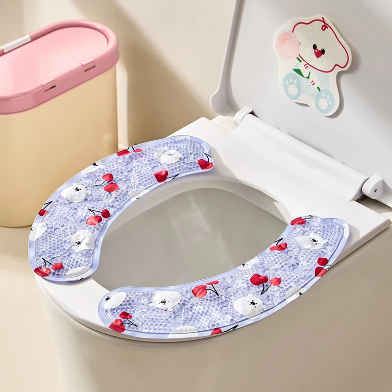 2025新款夏季凉感凝胶马桶垫免洗防水粘贴马桶贴坐便垫圈家用防臭