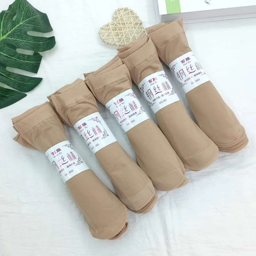 短丝袜女士袜子夏季薄款透气肉色短钢丝袜耐磨短袜面膜钢丝袜女