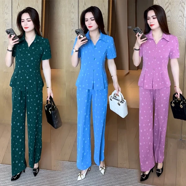 2025新款夏季新款穿搭洋气时尚气质收腰修身不挑人减龄套装132