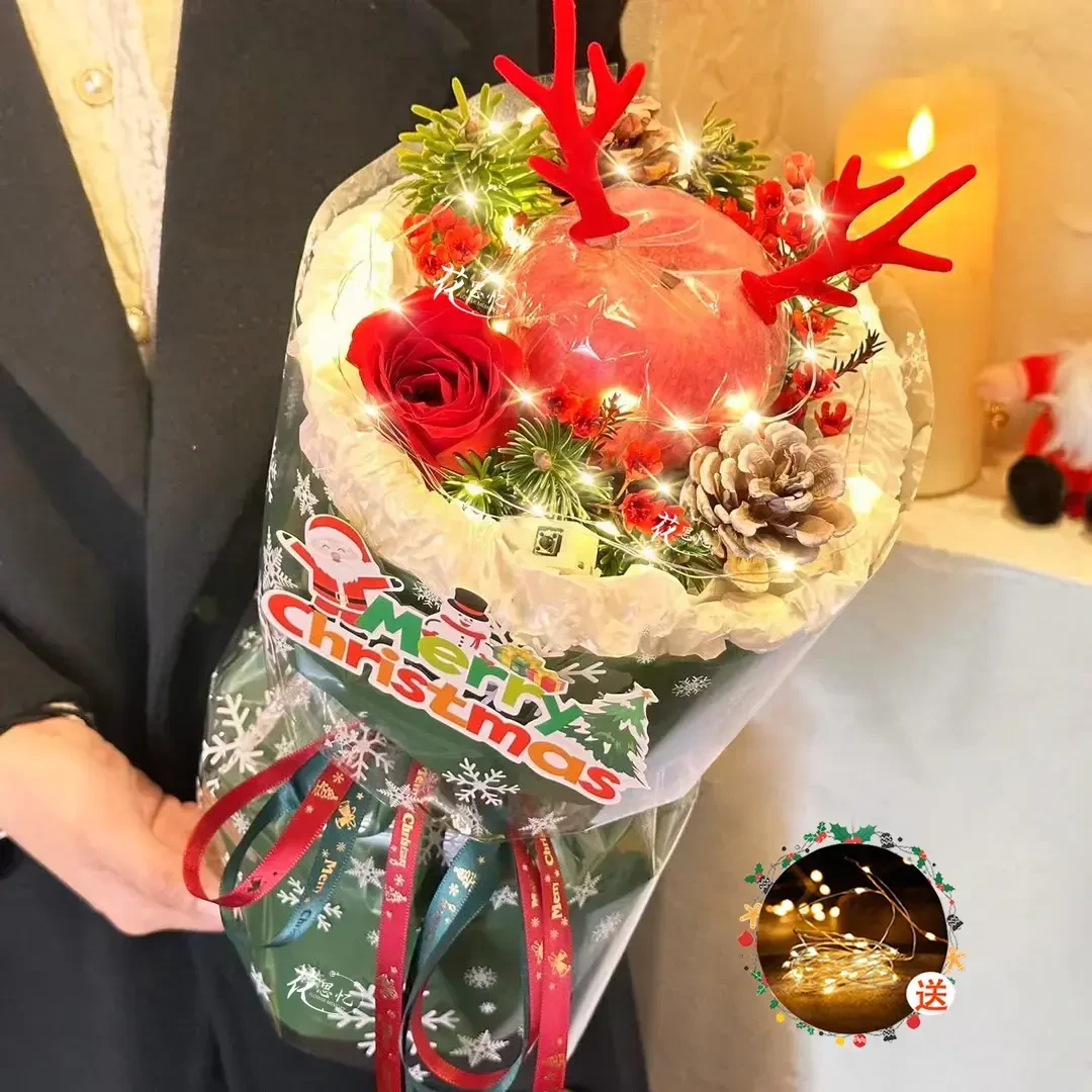 【平安夜的歌声】圣诞节花束鲜花送女友送闺蜜同城配送附近花店团购