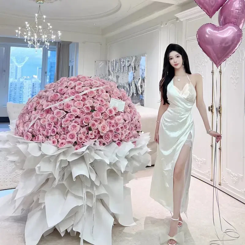 小时达199/99朵红粉玫瑰花束鲜花速递同城订婚生日常州苏州湖州送