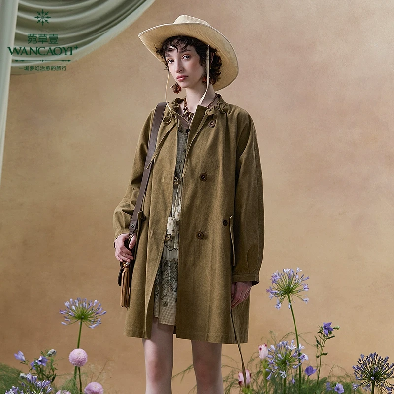 【商场同款】【异域风情】菀壹2025春季新款风衣F13321511