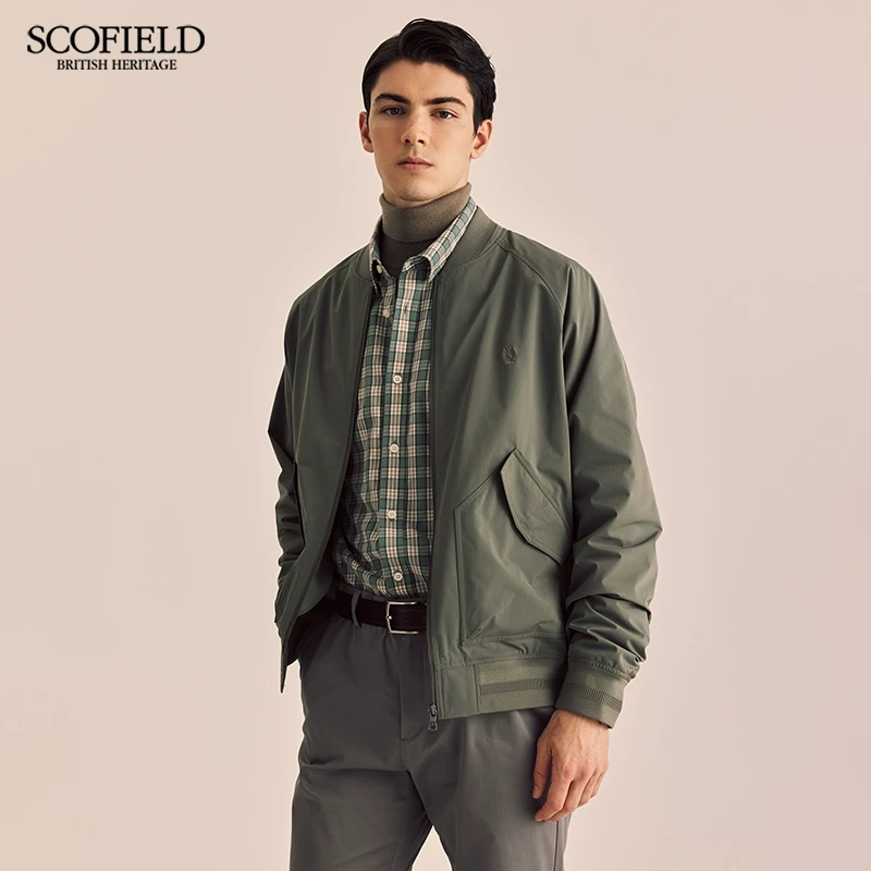 SCOFIELD男装春季新款棒球领夹克男休闲潮流时尚拉链防风外套