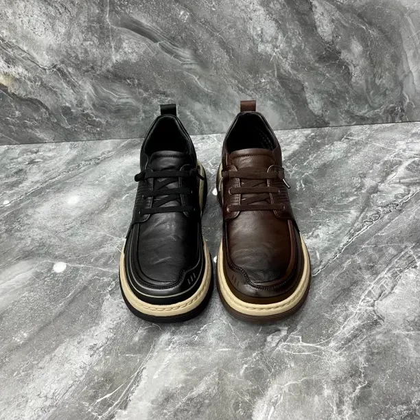 6 高端品质纯皮时尚休闲加绒男鞋 5666