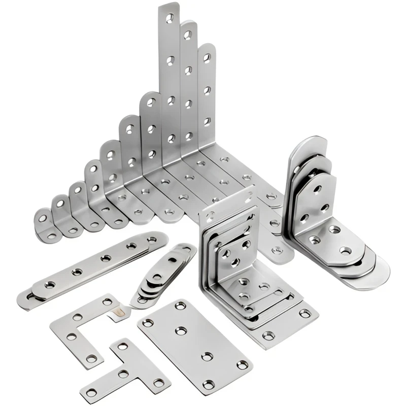 不锈钢直角角码90度固定器防角铁桌子防晃动支架铁片连接件片五金