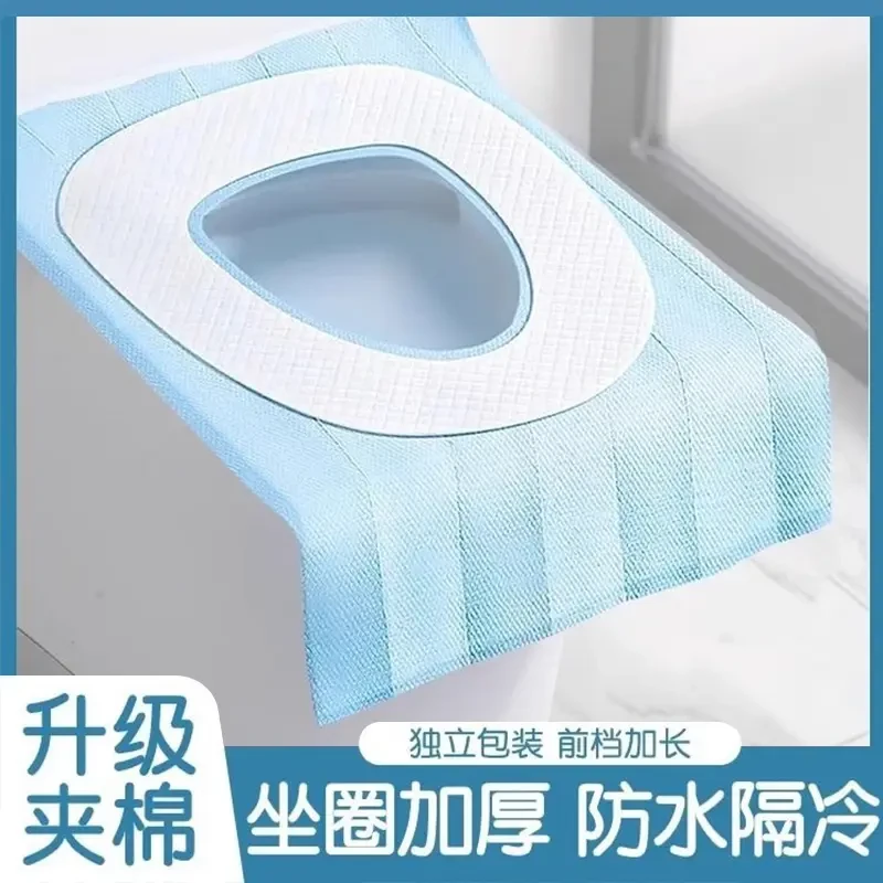 保暖大号可折叠隔脏防水马桶垫垫子坐便套春日慢人风