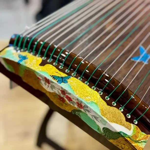 110半挖小筝小金缕翠蝶专业演奏古筝