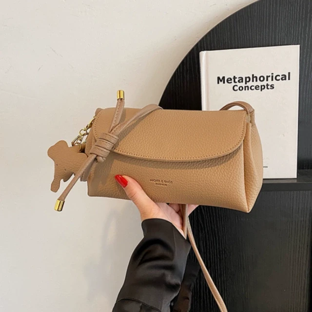 2024春秋新款女包高级感休闲时尚单肩斜挎单肩法式风琴皮小包百搭