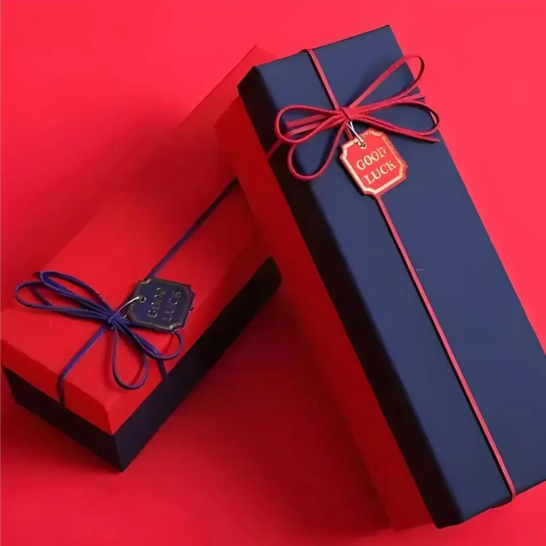 冲杆补差包装盒简约韩版高档长方形ins风图片供参考