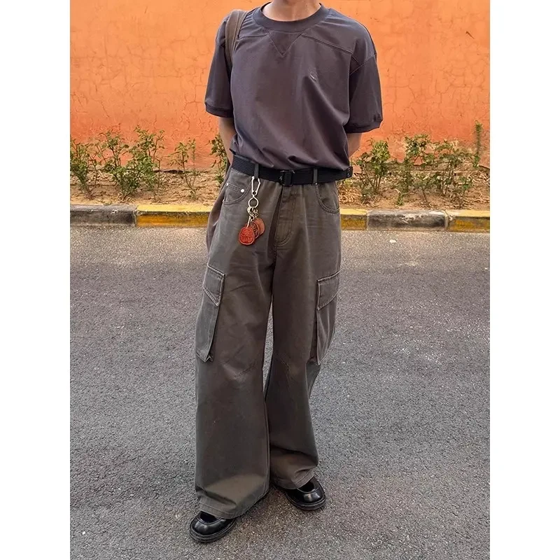 美式cleanfit存世圣杯刺绣短袖男款夏季设计感痞帅短袖高级感半袖
