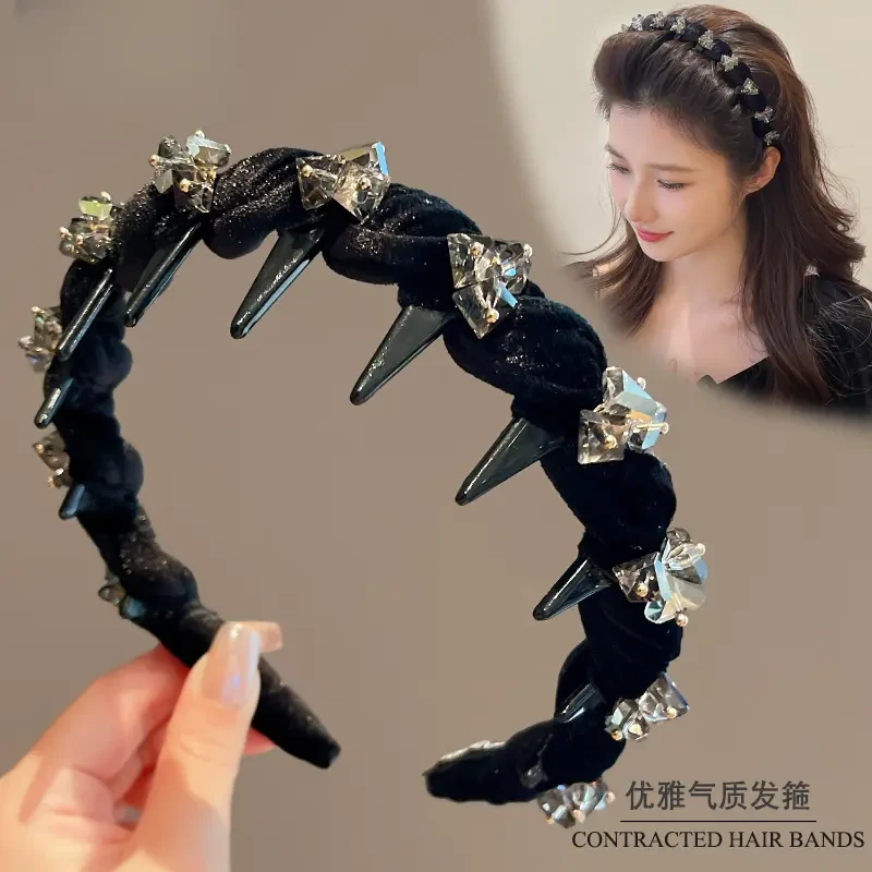 高级感黑色发箍女高颅顶发带2025新款洗脸头箍压发卡发捆头饰