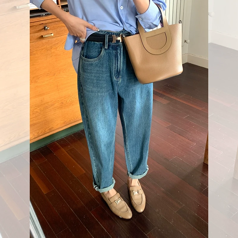 【显瘦哈伦裤】夏季休闲牛仔裤女时尚显瘦哈伦裤 QK233024