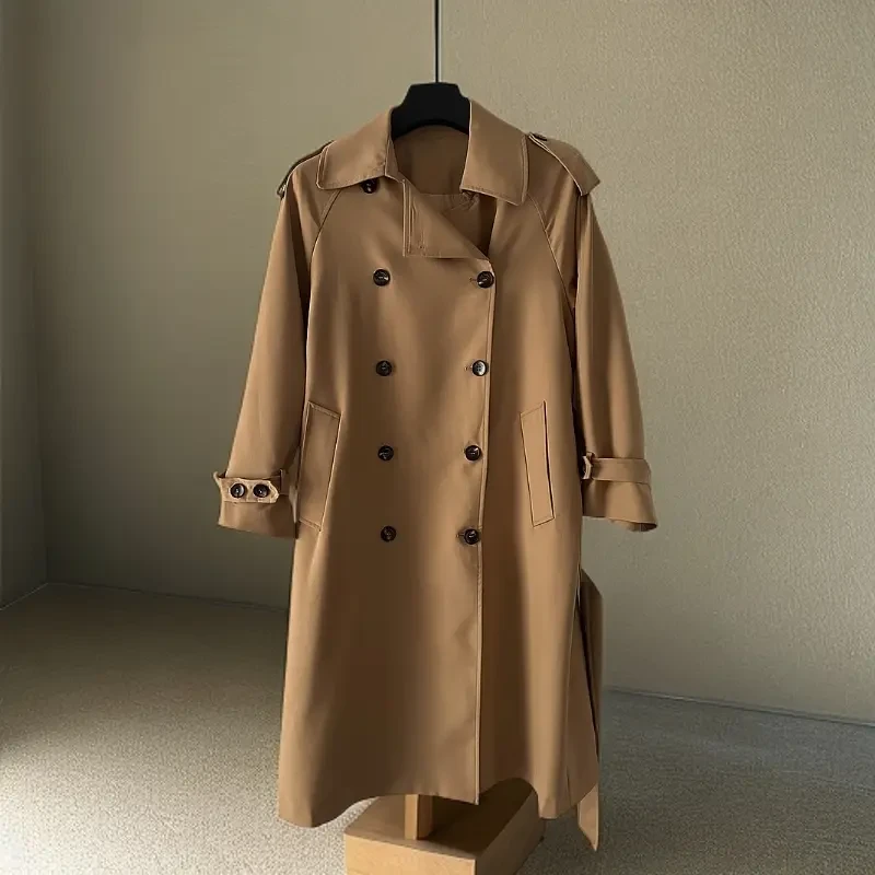 2024新款秋冬简约时尚双排扣风衣Y003-断码随机发货