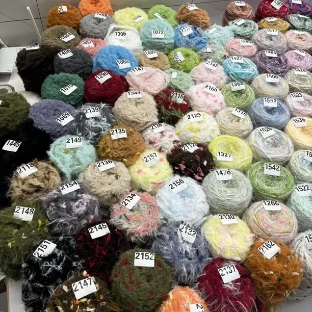 手混线加纯皮草线可手工编织DIY