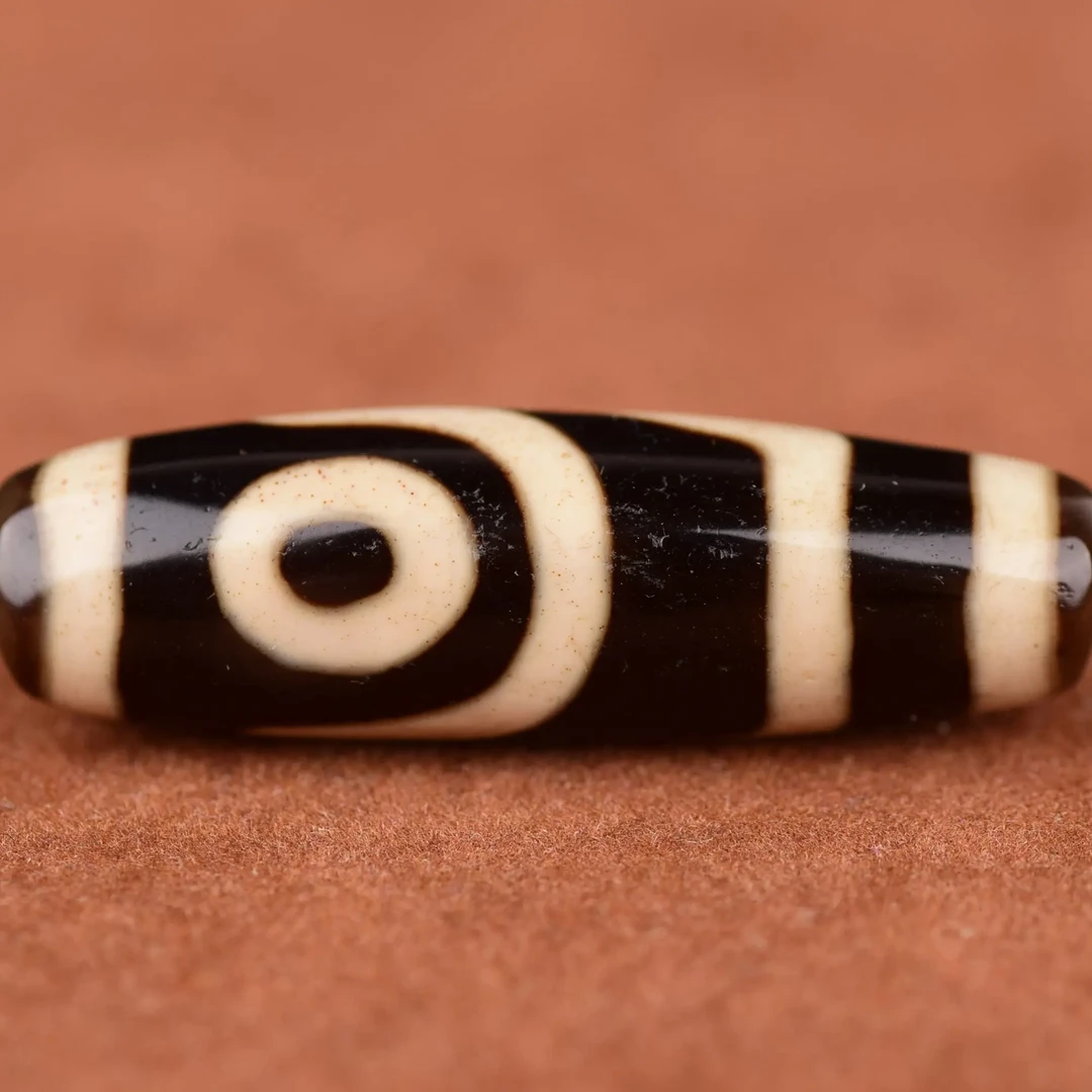 【顶料朱砂两眼天珠】质感党直接冲！