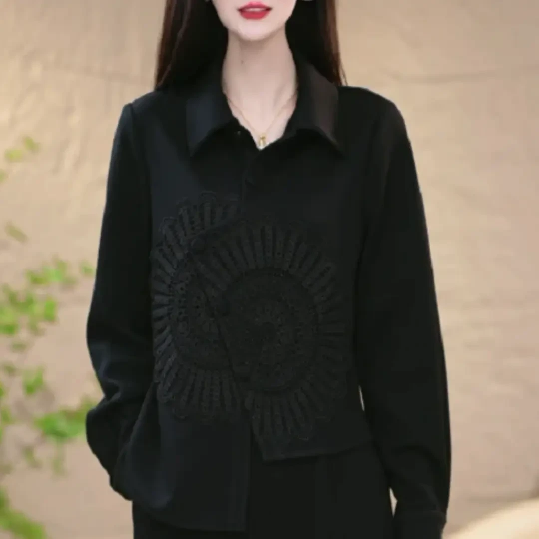 2025春季新款时尚大方优雅精致遮肉显瘦两件套套装洋气长袖打底