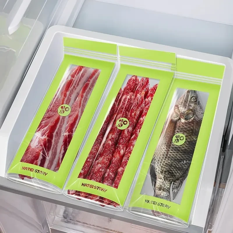 【非义乌货】长条密封冷冻袋保鲜膜食品级加厚便携保鲜袋保鲜膜套