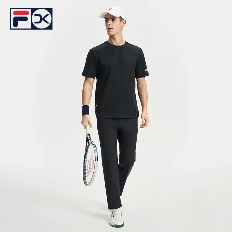 Fila/斐乐男【DK联名款耐磨透气速干短袖】夏季户外T恤 A11M523130F