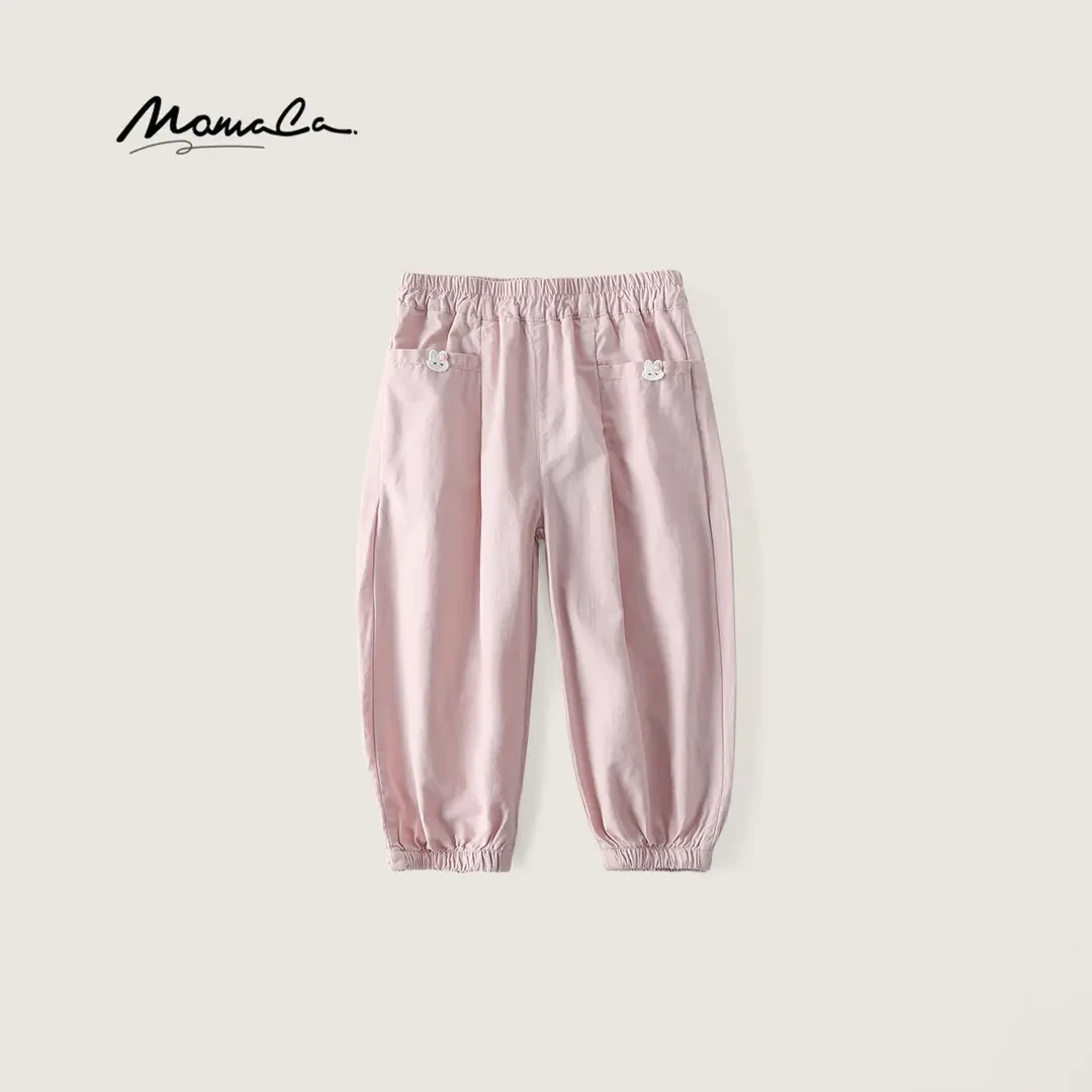 MOMOCO/玛米玛卡童装夏季欧若风女童百搭小兔布长裤77620364002