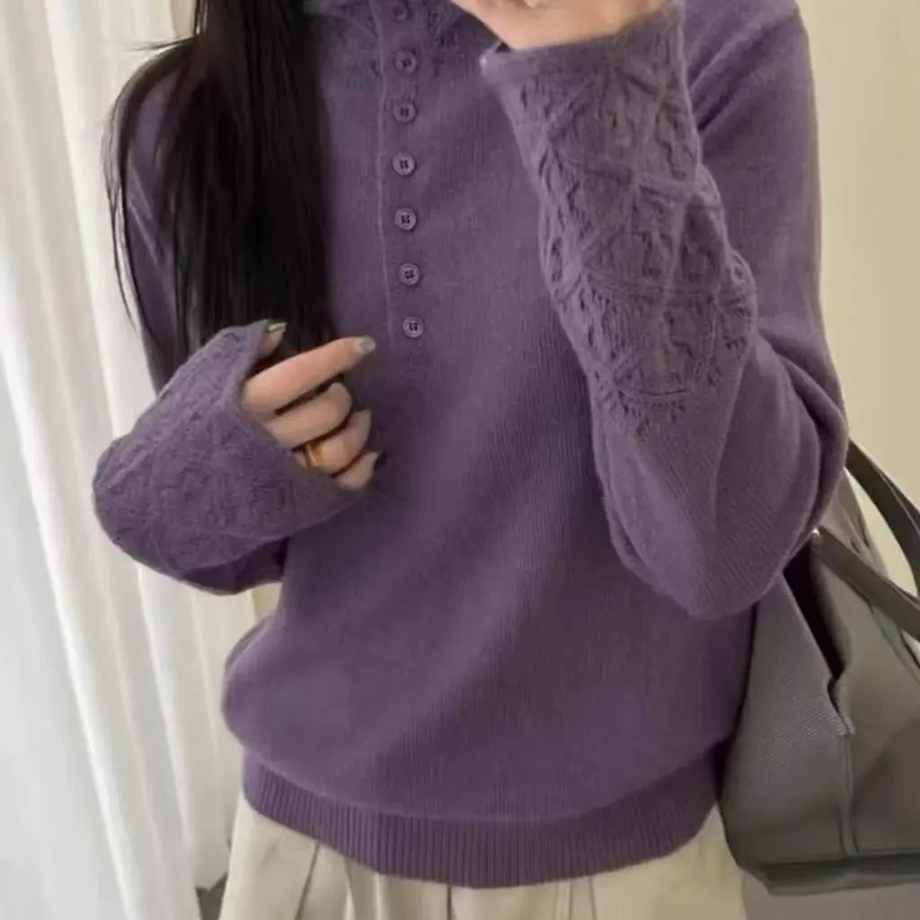 女半高领宽松针织衫秋冬内搭时尚洋气毛衣上衣
