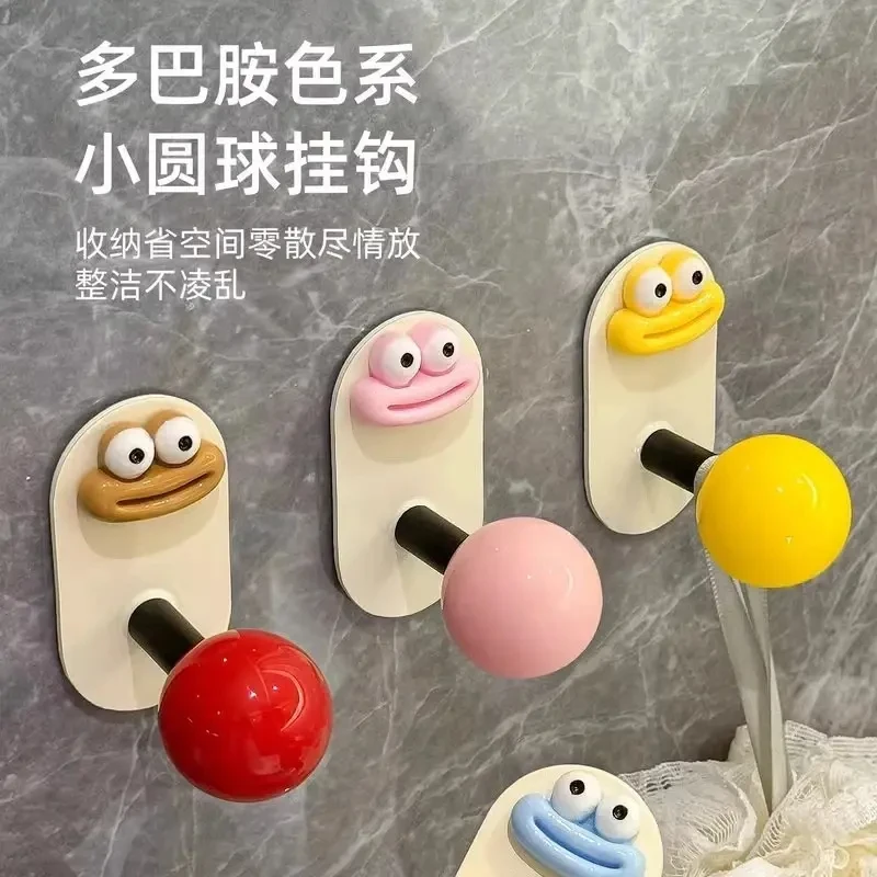 免打孔多巴胺浴室挂钩强力承重粘胶门后无痕挂衣钩卫生间毛巾粘钩