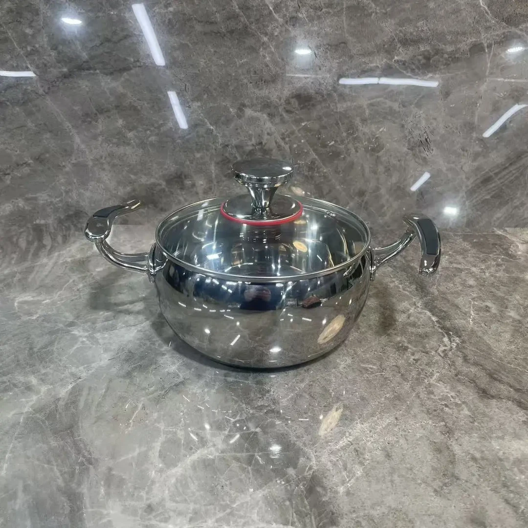 德国18cm三层钢一体成型汤锅旋风把手