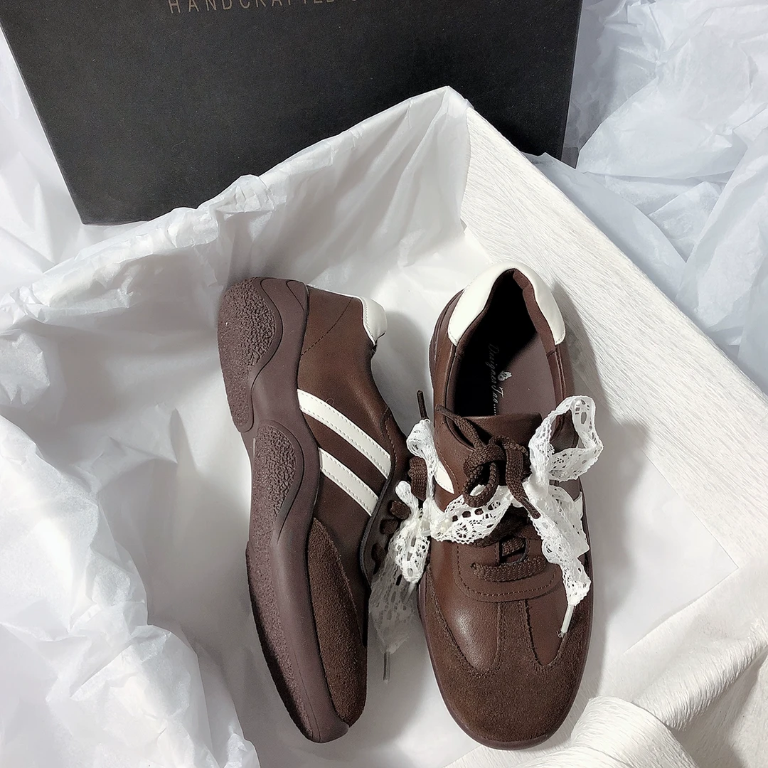 森屿海巷 新款珍珠流苏两穿休闲鞋法式气质圆头厚底深口单鞋