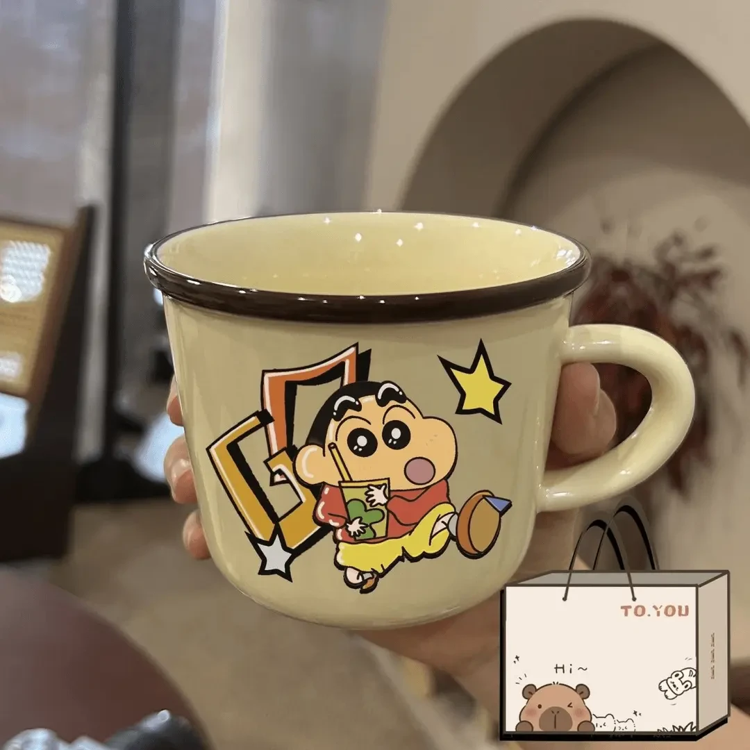 生日礼物马克杯便携陶瓷水杯家用情侣手柄可爱杯子卡通动漫日系风