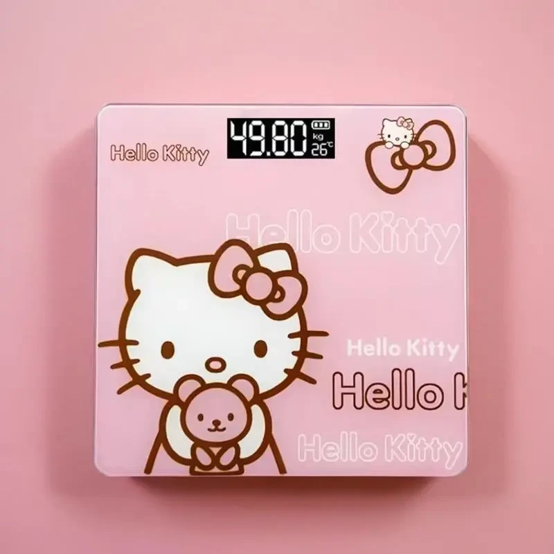 哈喽Kitty电子秤电池款家用可爱嗨喽kt电子称女精准凯蒂猫体重秤