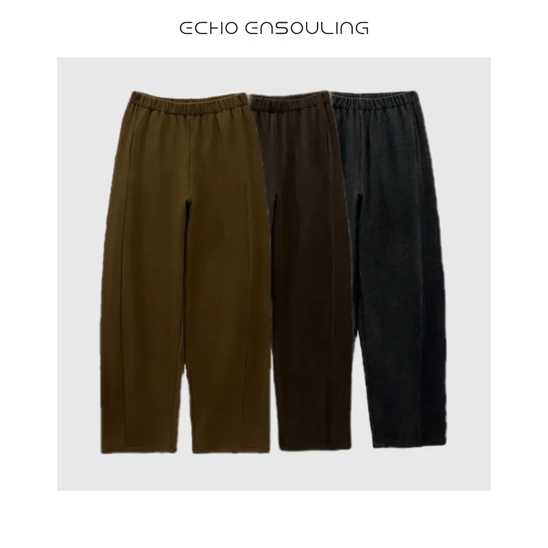 E55056｜德绒立体剪裁休闲弯刀裤｜点物赋灵