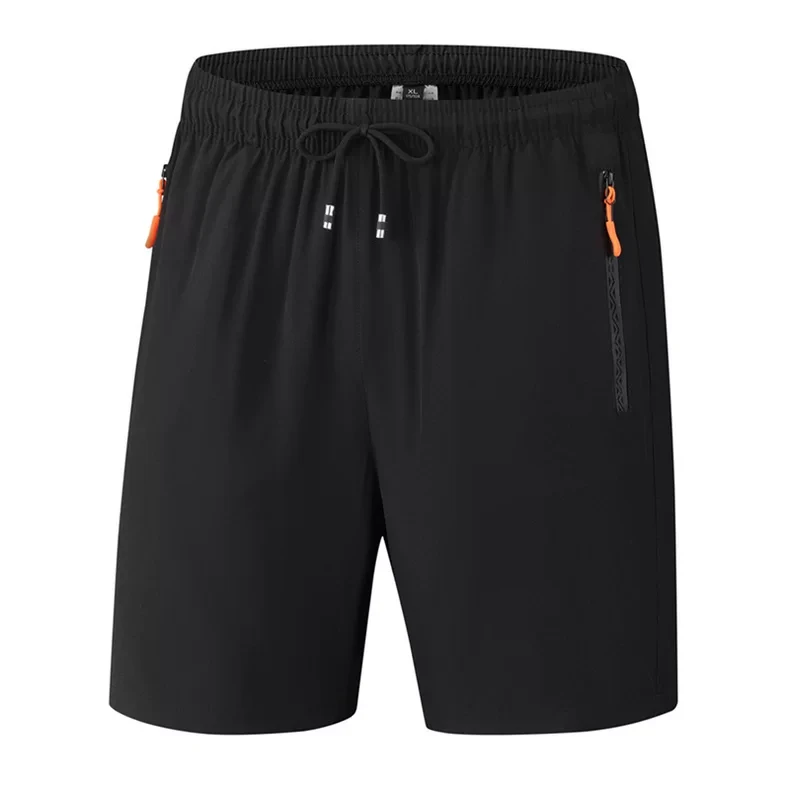 胖子新款男士运动短裤户外跑步冰丝速干裤健身五分裤男大码夏季