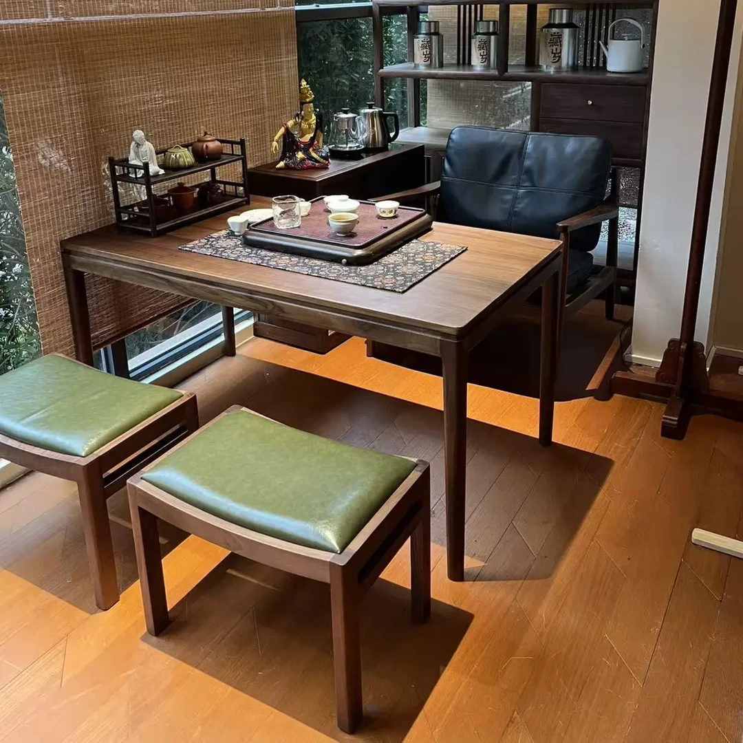 黑胡桃木矮茶桌1.2米宽63cm高60cm