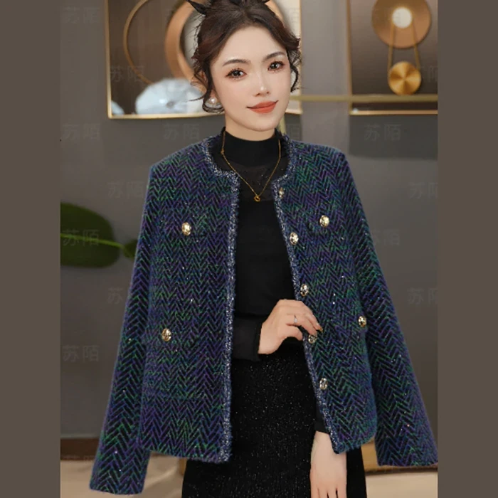 法式羊毛小香风外套高级感气质潮牌女款爆款2025新款秋季百搭春秋