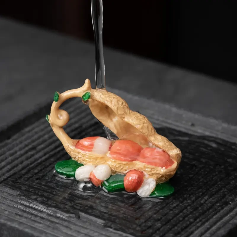 花生变色茶宠仿真水果好事发生可养茶宠个性摆设家用把玩D9