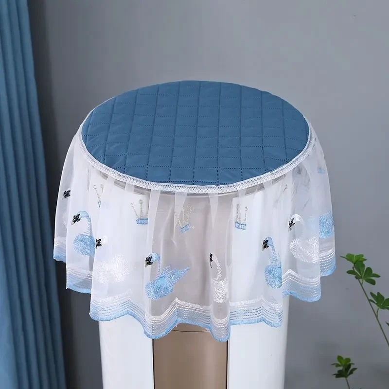 家用立式空调防尘罩圆柱形新款柜机空调罩盖布通用简约客卡通高弹