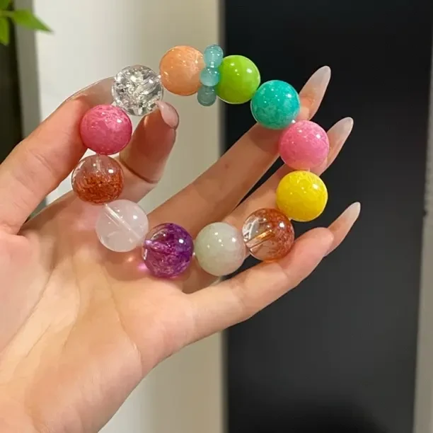 琉璃手链 多巴胺糖果风多宝串珠手链女生彩色转运甜美高级感手串