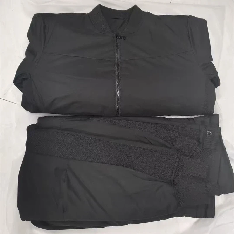 新款黑色棉衣棉裤男士冬季保暖加厚棉袄棉服套装冷冻库专用