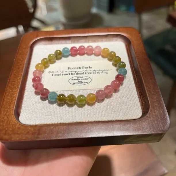 碧玺彩虹色单圈6M+单圈时尚百搭颜色女士彩色