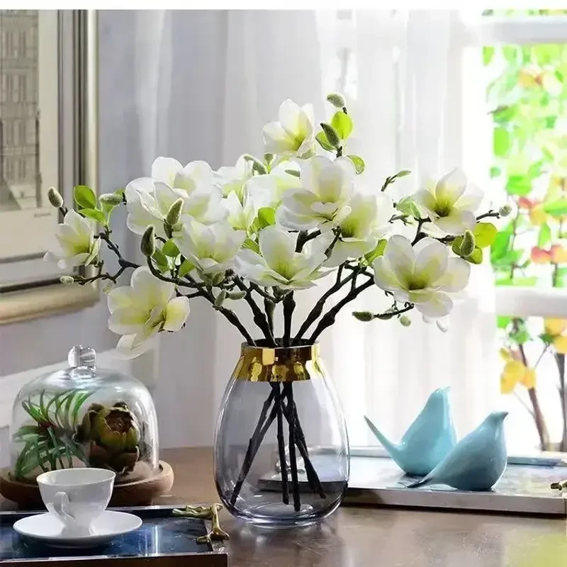 【遇水开花】水培玉兰花卉室内水培客厅办公室内鲜切枝条桃花绿植