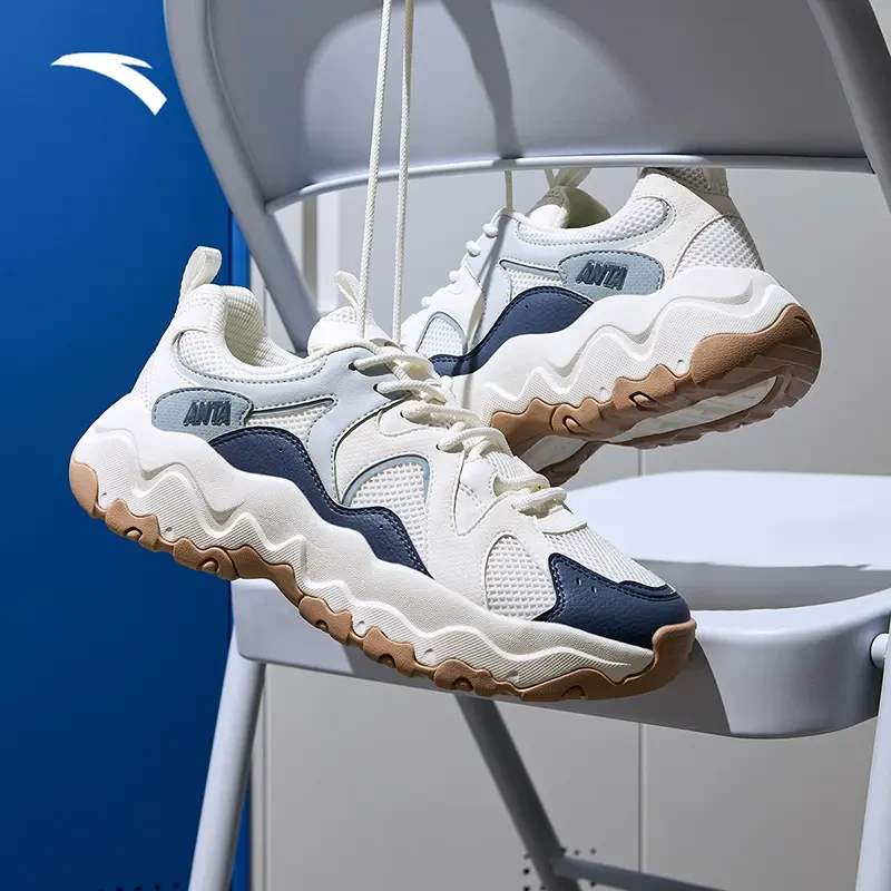 安踏星岩休闲鞋2025秋季新款男鞋软底防滑舒适时尚百搭增高运动鞋