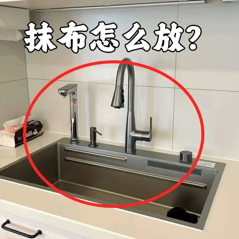 【吸盘抹布架】网红免打孔壁挂多功能挂架旋转置物架卫生间毛巾杆