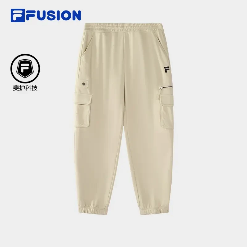 FILA斐乐潮牌男装春季时尚宽松简约潮流百搭梭织长裤T11M513603